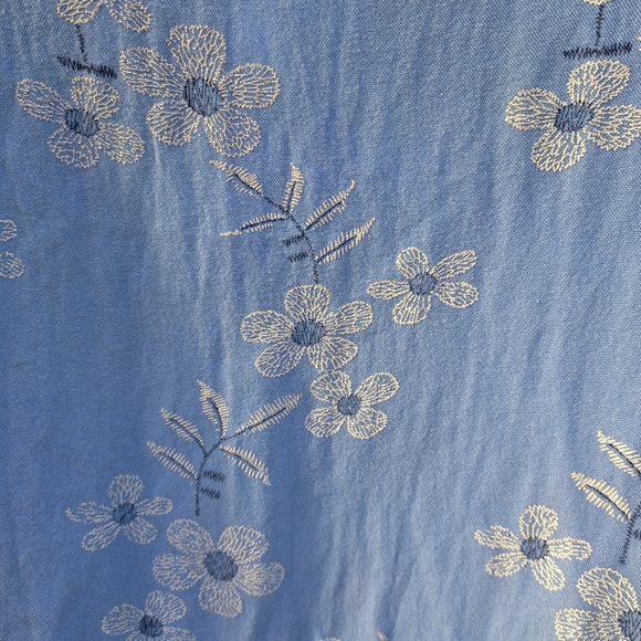 Blue Babydoll Blouse - Picture 3 of 3